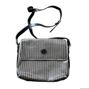 Vintage Fendi Pequin Crossbody Bag Purse